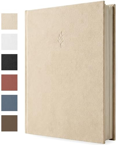 Large Photo Album Self Adhesive - 80 Pages, Holds 240 6x4 Photos - Memory Book for Wedding, Family, Baby & Travel - Scrapbook, 24x33cm - Beige