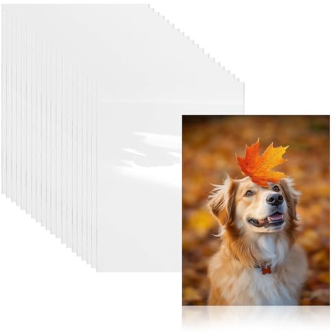50 Pezzi Trasparente Impermeabile Autoadesiva, Fogli Plastificazione A Freddo, Self Adhesive Laminating Sheets, Pellicole Laminanti Autoadesive, Fogli di Laminazione Autoadesivi per Erbario, Foto,File