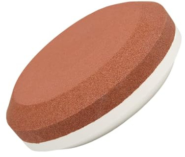 TOP-MAX Pierre à aiguiser 2 en 1, pierre à aiguiser double face avec grain 320/500, aiguiseur rond polyvalent pour outils de jardin et couteaux de cuisine