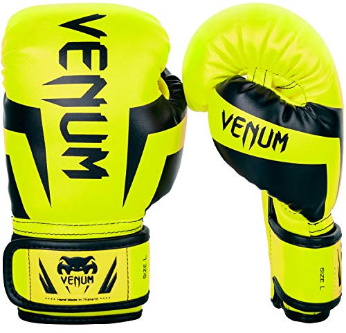 Venum boxningshandskar, Elite, Kids, gul (Large: 9-11 år)