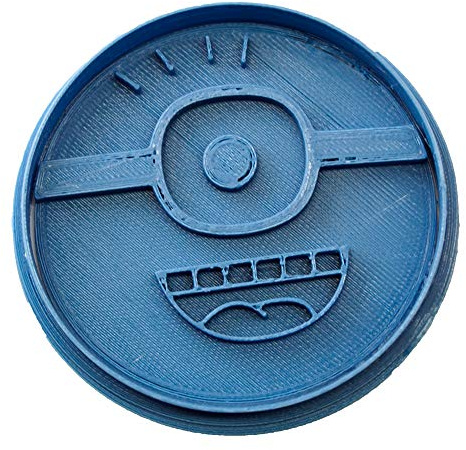 Cuticuter Minion Cortador de Galletas, Plástico, Azul, 8x7x1.5 cm