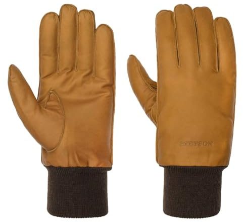 Stetson Goat Nappaleder Handschuhe Hellbraun Herren Herbst Winter