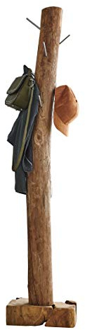 SAM Garderobe Sedan aus Teakholz, naturbelassen, einzigartiges Unikat