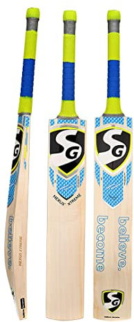 SG Nexus Xtreme Cricketschläger aus englischer Weide, Größe 5, Lederball