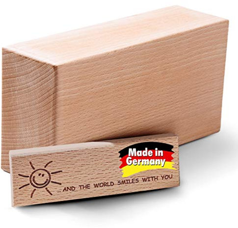 GOLDEN Yoga block rutschfest - ökologisch hergestellt in Deutschland - Yoga Block aus Buche 100% Natur - Yogaklotz für Yoga Anfänger Meditiation Pilates - Fitness Zubehör Hilfmittel