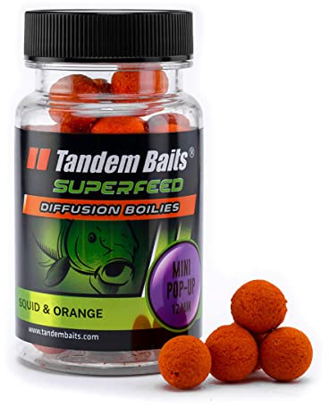 Tandem Baits SuperFeed Diffusion Mini Pop-Up Karpfen-Pop-Ups Karpfen Angeln ohne Mühe Köder zum Große-Fische-Angeln, Karpfenzubehör für Profis & Hobby-Angler 12 mm 30 g