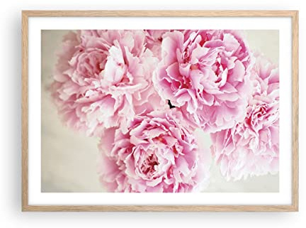 ARTTOR Poster Cadre Chêne 70x50 cm Affiche Botanique Fleurs - 4961 - P2N
