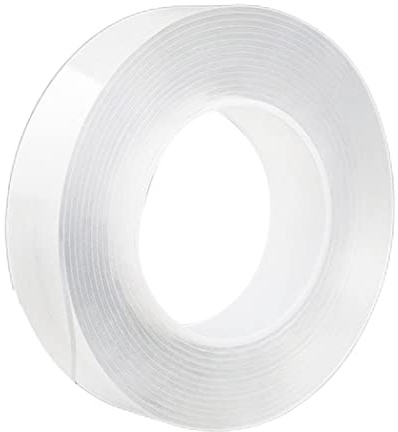 Transparent Tape Multifunctional Adhesive Tape 1mm Thick 300cm Fabric Tape Single Sided Tape Traceless Washable Removable Tapes Gel Grip Sticker 30mm