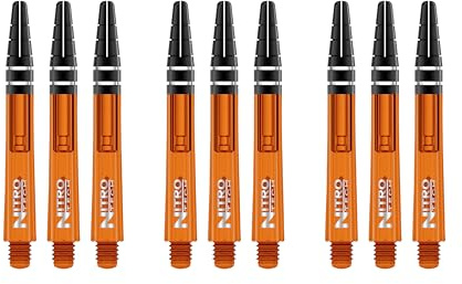 RED DRAGON Nitrotech Intermediate Dart-Stiele - 3 Sets pro Packung (insgesamt 9 Stiele)