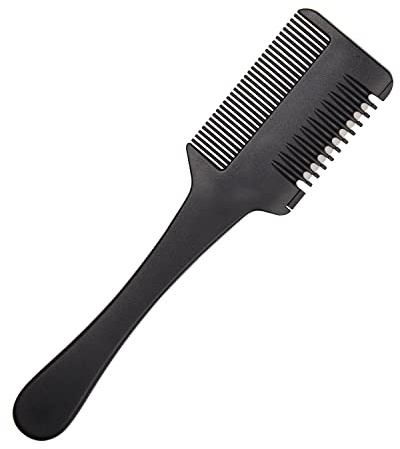 UNVOJL Razor Comb Professional Hair Comb Hair Thinning Cutter Comb Hair Styling Razor Bangs Cutting Tools for Home and Salon (Black)