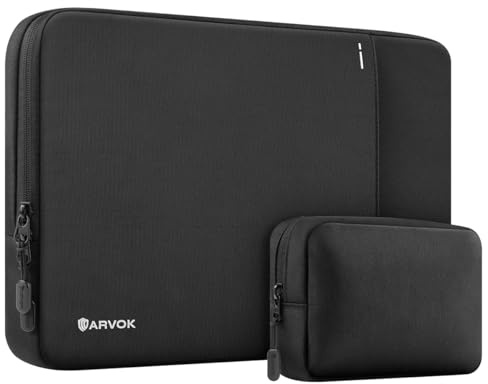 ARVOK 360° Protective Laptop Sleeve Compatible with 15 MacBook Air M2/A2941 Pro A1990(2023) MacBook Pro M2/M1 Max A2779(2023-2021), Water-Resistant Laptop Case with Organized Accessory Pouch