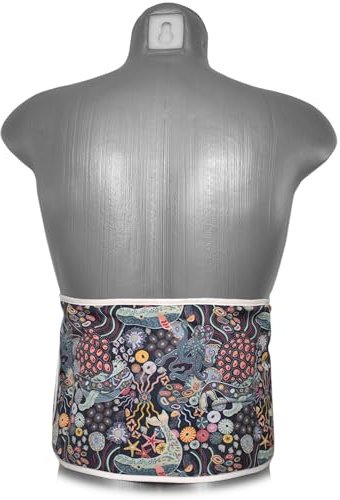 Wärmegürtel Traubenkernkissen zum Umbinden - Gürtel mit Klettverschluss - ca. 135cm - 7-Kammer Wärmekissen XXL Körnerkissen - Bio-Stoff Unter Wasser