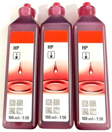 Aceite 2 Tiempos diseñado para Stihl Rojo 300ml(3x100) Producto original. Aceite mineral para motores de 2 tiempos en monodosis