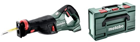 Metabo SSEP 18 LT 18 V sladdlös sabelsåg med Softgrip-handtag, slaghastighet 0–3 000/min, verktygslös bladväxling, med Metabox, såg 601616840