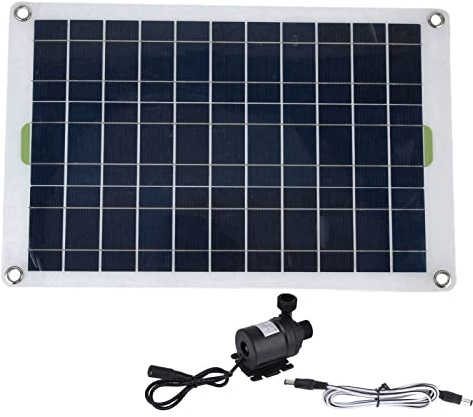Solar 12V Solar Panel Power Fountain Pump High Efficiency Solar Dust Pump for Birdbath, Aquariums, Small Pond Gardens, No Power Storage Function