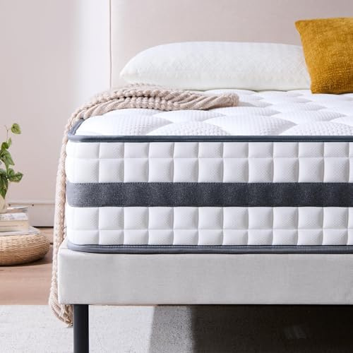 Twirest Matelas 160x200x22 cm Matelas à Ressorts ensachés individuels