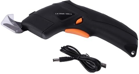 Forbici elettriche per tessuti, forbici per tessuti senza fili | Utensile da taglio portatile con ricarica USB da 1500 Ah per artigianato,Elettroutensili a batteria, Forbici elettriche per pelle, filo