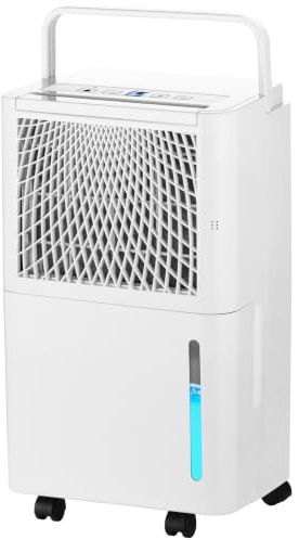 Nyxi 12L Per Day Dehumidifier, Digital Humidity Sensor, Powerful Laundry Drying, Auto-Off, 24hrs Timer, Continues Drainage, Removes Condensation, Humidity, Damp, Moisture, Ideal for Homes, Offices