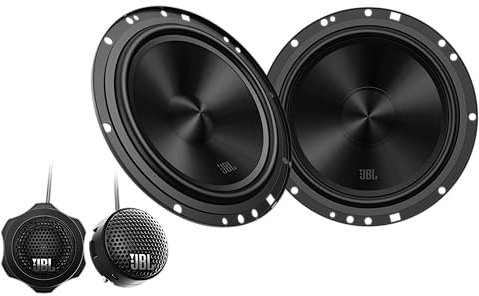 JBL Stage2 GEN2 65CF – 6.5 Inch (165mm) 2-Way Component Car Speakers – 90W RMS – 270W Peak – Separate Tweeters – OEM Fit Audio – With Grilles – Easy Install – Set of 2