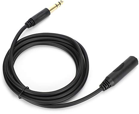 Watris Veiyi 6.35mm Stereo Klinke Verlängerung, Reiner Kupfer Leiter | Leiter Männlich Zu Weiblich Klinkenstecker Verlängerung, Gitarrenkabel Verlängerungskabel 3 Meter