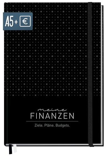 paper&you® Finanzplaner A5+ für 1 Jahr - Haushaltsbuch & Budget Planner mit 12 Monatsübersichten, Einnahmen-Ausgaben Tracker für 53 Wochen Black Edition (17 x 25 cm) - nachhaltig & klimafreundlich