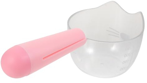 FUTUREORYY Cuchara Medidora para Alimentación de Mascotas con Clip de Bolsa Diseño Transparente con Escala Reutilizable y Cómoda para Perros y Gatos