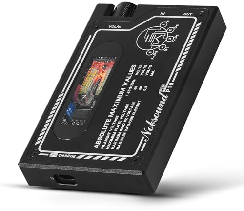 Nobsound Tube Headphone Amplifier: Portable HiFi Battery-Powered Mini Amp with JAN6418 Tubes USB-C Charging for Audiophiles