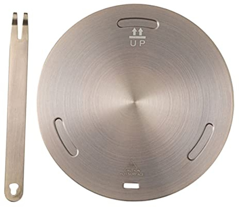 ARTSEWPLY Plaque Diffuseur Chaleur Inox pour Cuisinières Gaz et Induction Plaque Adaptateur Thermique Épaisse Transfert de Chaleur pour Batterie de Cuisine
