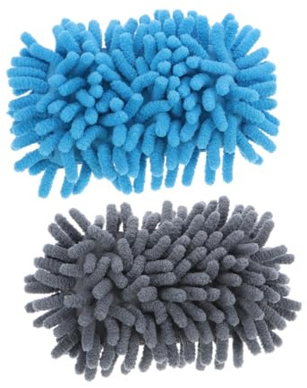 Healifty 2 pièces Effaceur Tableau Microfibre Double Face Lavable pour Ardoise Velleda et Gomme Nettoyante Éponge et Chenille pour Surface Lisse