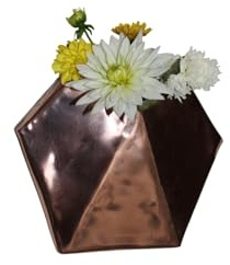 Wandvase aus Kupfer, modern, italienisches Handwerk