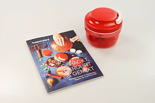 TUPPERWARE Chef Turbo-Chef rot D158 Zwiebelschneider Speedy Boy + Rezeptheft