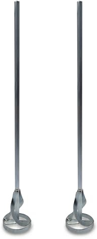 2er Set Rondenrührer 60 x 400 mm – Farbrührer verzinkt mit Ring & Spiralkopf – Rührquirl mit 6-Kant 8 mm Aufnahme für Farben, Lacke, Lasuren & Flüssigkeiten
