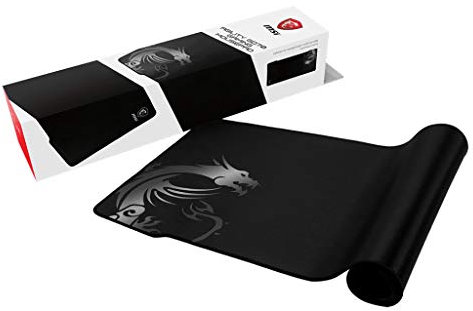 MSI AGILITY GD70 - XXL Extended Gaming Mouse Pad, Silk Gaming Fabric Surface, Soft Seamed Edges, Anti-Slip Base - 900 x 400 x 3 mm