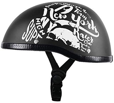 GAOZHE Mezzo Casco da Motociclista Vintage Caschi Cromwell con Visiera Parasole Aperto Jet Caschi Casco a Scodella Scooter Motorino ECE Omologato Mezzo Elmetto da Moto retrò