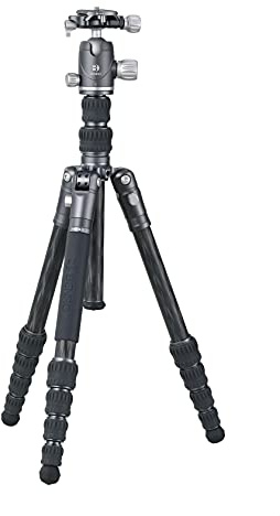 Benro Trípode de Fibra de Carbono Bat Series 05C y Cabezal VX20 de 5 Secciones