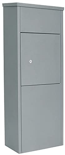 Profirst Mail PM 1100 Stand Paketbriefkasten Stahlblech Zylinderschloss 2 Schlüssel Rückholsperre Postkasten inklusive Montagematerial
