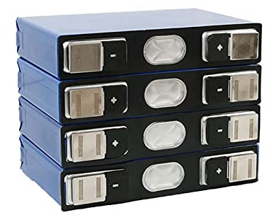 FREEDOH Cellules Batterie LiFePO4 à Cycle Profond 4 Pièces 3,2V Batterie Au Lithium Ternaire Carrée 3 Pièces 3,7V pour Camping-Car Stockage D'énergie Système d'alimentation Solaire Etc,3.2v150ah