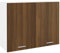 vidaXL Armario Colgante Estantería Flotante Organizador Almacenamiento Mueble de Cocina Decoración Madera Contrachapada Marrón Roble 80x31x60 cm