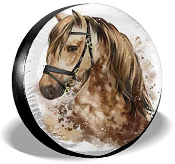 963 Universale Copri Ruota di Scorta Testa di Cavallo Copriruota Impermeabile Copertura della Gomma Antipolvere Copriruota per Auto per RV Molti Veicoli Camion M