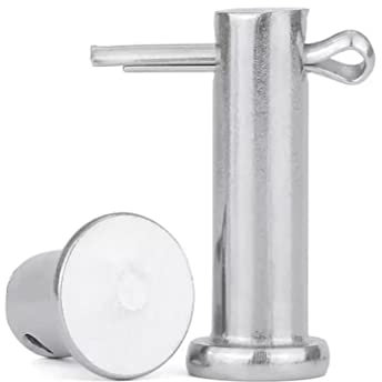 BOUACOUA Perni cilindrici a testa piatta con coppiglia kit M8x20mm (5 Pezzi)