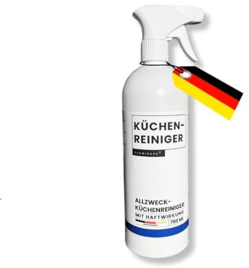 FurniSafe Küchenreiniger mit extra Haftwirkung Küchenreiniger Spray 750 ml Allzweckreiniger Sprühflasche extra stark für alle Oberflächen