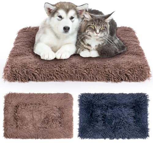 MICOOYO Hundebett-Matratze – Fleece-Haustierkissen, Bettmatte, waschbar, Katzenkissen für kleine Hunde, Katzen, Welpen (69 * 52 cm)