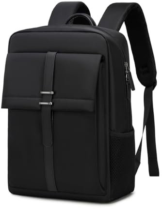 Dobaly Mochila para portátil de 17 pulgadas, resistente al agua, mochila de viaje para hombre, informal, mochila de día, color negro, Negro, 17 Zoll