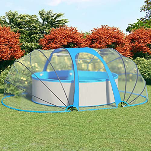 NITCA Pool Dome Oval,Oval Multifunctional Cover,Tent Cover Ground Cloth Spa Accessory Outdoor Multi sizes,Sturdy Frame,For Clean and Warm Pool Water, 530 x 410 x 205 cm