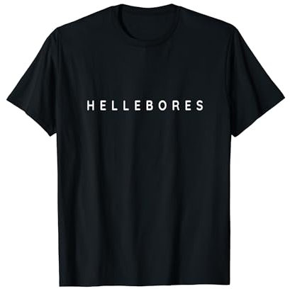 Fleur hellébore/fleurs d'hellébore/police minimaliste T-Shirt