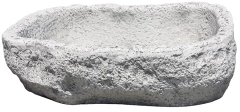 AnaParra Jardinière d'extérieur, Pila Modèle Abreuvoir 45x25x10cm. Béton Pierre. Couleur : Gris. Poids : 9Kg. Capacité : 5l.