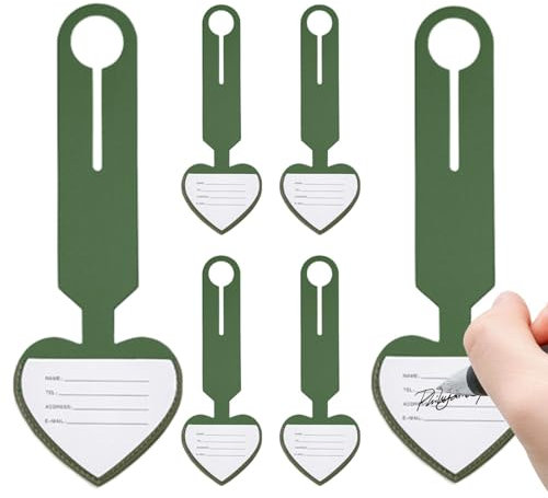Holdes Gepäckanhänger für Koffer,Reisegepäckanhänger, Wasserdichte Gepäckanhänger aus PU-Leder, 6 Stück kratzfeste Kofferanhänger für Kreuzfahrtschiffe, Pendler, Geschäftsreisen
