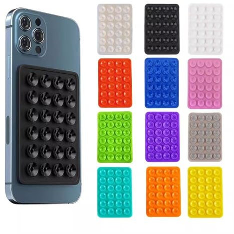 STFZAE 12 supporti a ventosa, adatti per telefoni cellulari, power bank e automobili, compatibile con tutti i telefoni cellulari iPhone e Android