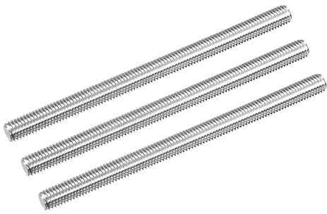 QUARKZMAN 3 Stück Gewindestange M8 x 120mm Vollgewindestange 304 Edelstahl V2A Gewindestangen A2 Metrisch Gewindebolzen VA Gewindestab Rechtsgewinde Gewindestift
