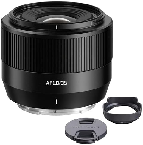 TTArtisan 35mm F1.8 II Objektiv Autofokus APS-C Rahmen Für E-Mount Kameras A5000 A6500 A6600 NEX-3 NEX-3N NEX-7 NEX5 CA7 A7I A7R A7S A7SI A7SII A9 und mehr(schwarz)